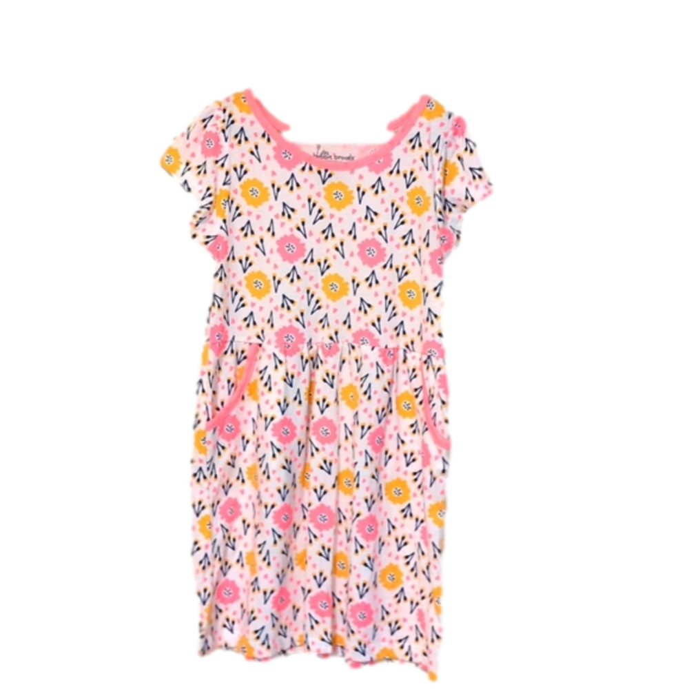 Girls neon pocket dress
